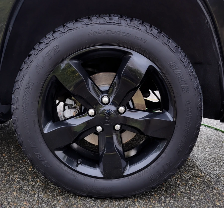 After wheel cleaning