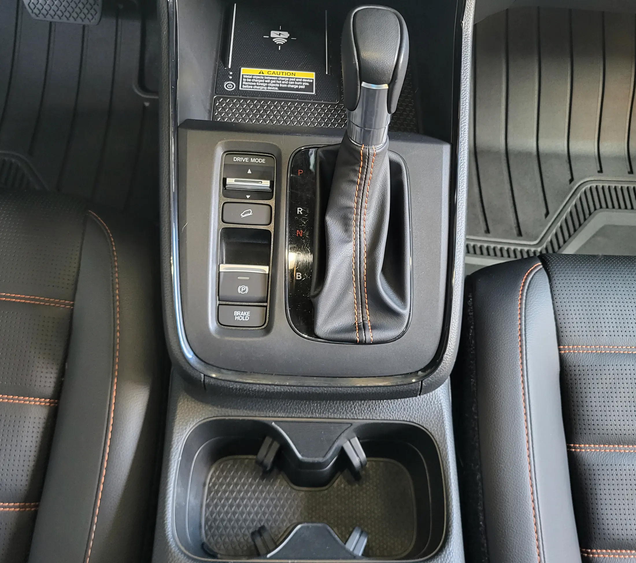 Interior console after detailing